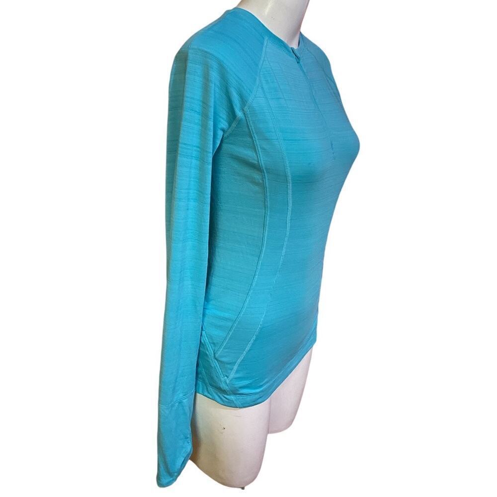 Athleta FASTEST TRACK HALF ZIP Size XXS in Flash Blue - Picture 4 of 10